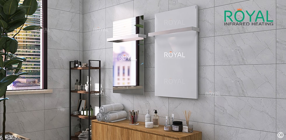 Far Infrared Towel Rail heaters by Royal Infrared Heating in Spain and Portugal